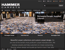 Tablet Screenshot of hammercarpets.com